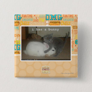 I has a bunny 2 inch square button