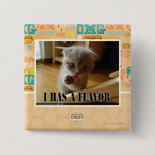 I has a flavour 2 inch square button