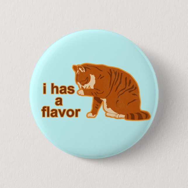 I has a flavour, LOL CAT 2 Inch Round Button (Front)