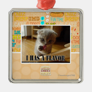 I has a flavour metal ornament
