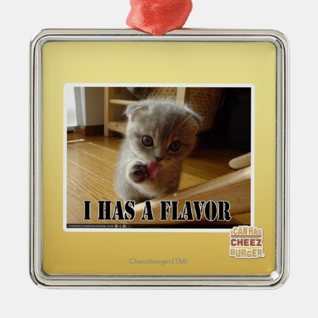 I has a flavour metal ornament (Front)