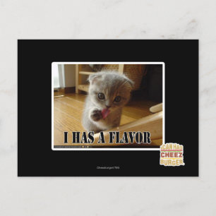 I has a flavour postcard