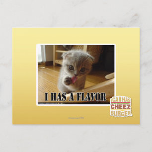 I has a flavour postcard