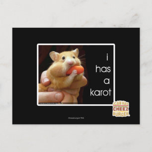 I has a karot postcard