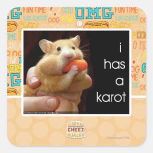 I has a karot square sticker