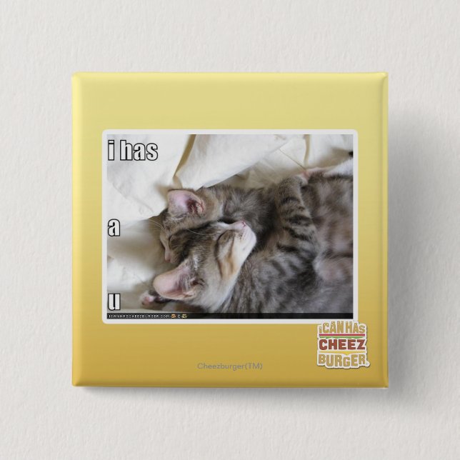 I has a u 2 inch square button (Front)