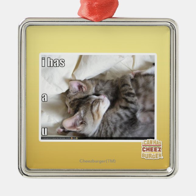I has a u metal ornament (Front)