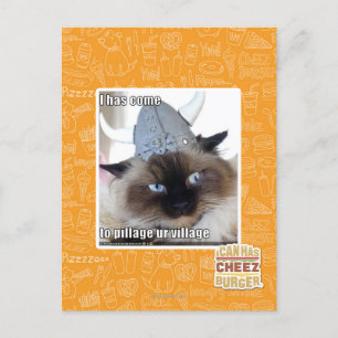 I has come to pillage ur village postcard
