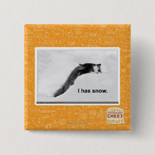 I has snow. 2 inch square button