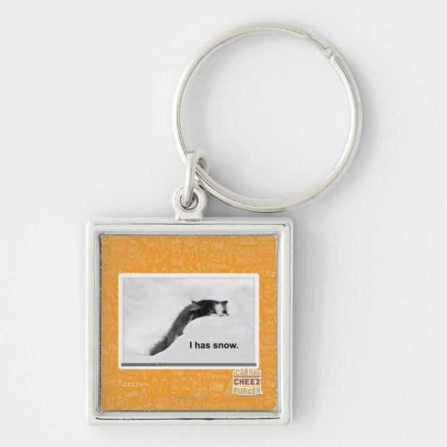 I has snow. keychain (Front)
