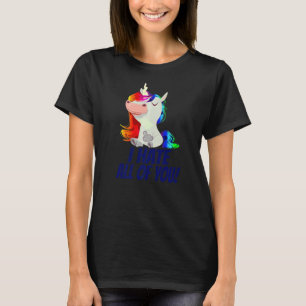 I Hate All Of You Middle Finger Unicorn T-Shirt