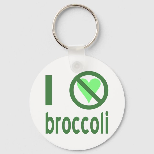 I Hate Broccoli Keychain (Front)