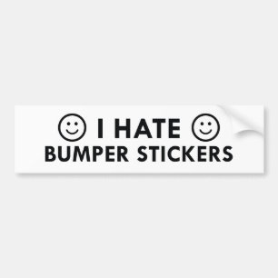 I Hate Bumper Stickers