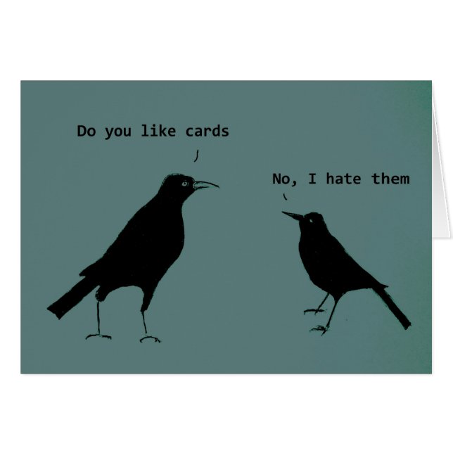 I hate cards (Front Horizontal)