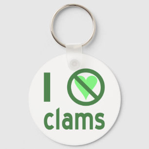 I Hate Clams Keychain