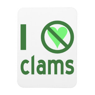 I Hate Clams Magnet