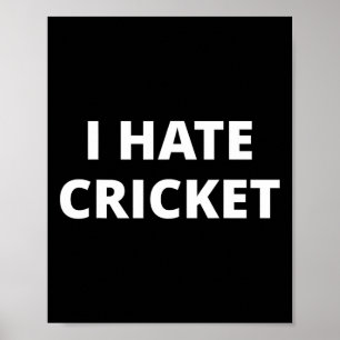I Hate Cricket  Poster