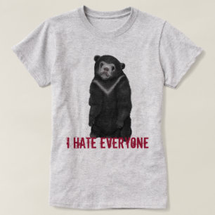 I hate everyone - confession bear T-Shirt