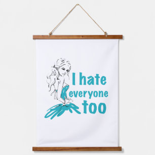 I hate everyone too hanging tapestry