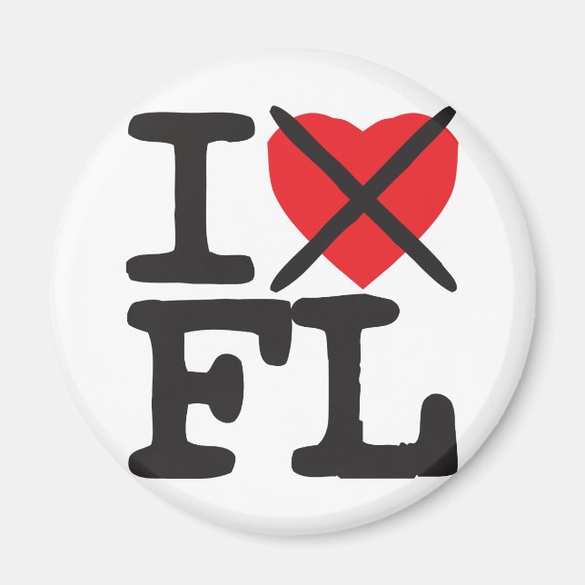 I Hate FL - Florida Magnet (Front)