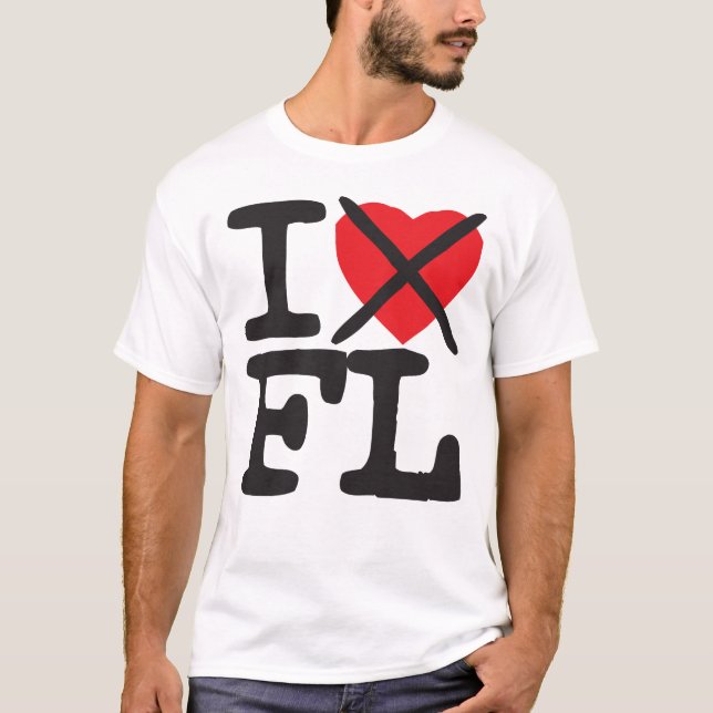 I Hate FL - Florida T-Shirt (Front)