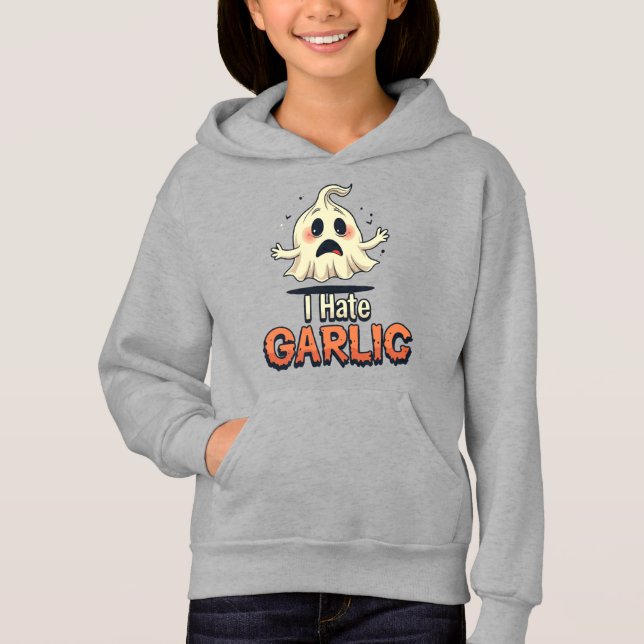 I Hate Garlic Ghost - Funny Halloween Garlic Hater (Front)