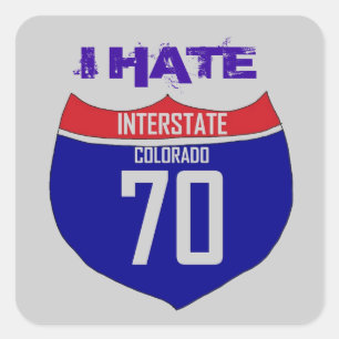 I Hate I70 Colorado Highway Stickers