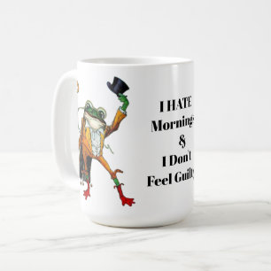 I Hate Mornings Frog Coffee Mug