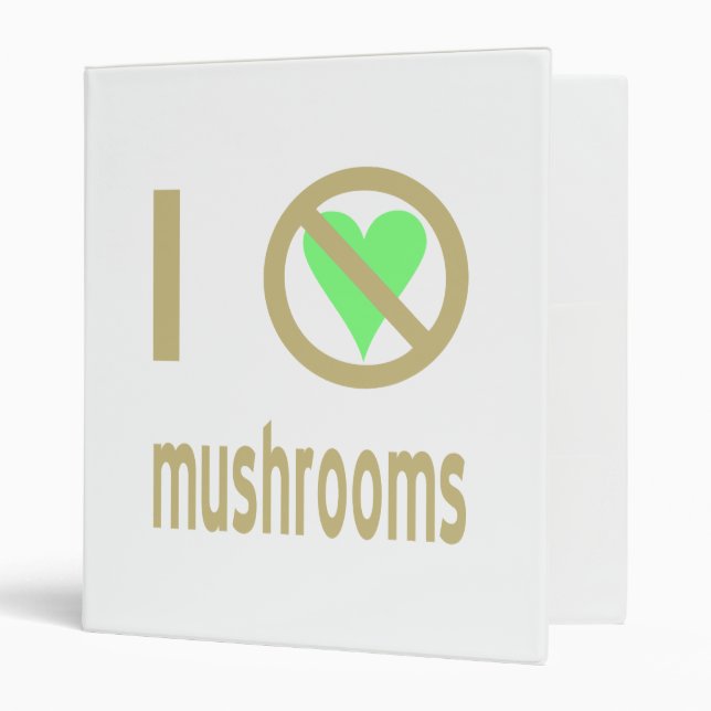I Hate Mushrooms Binder (Front/Inside)