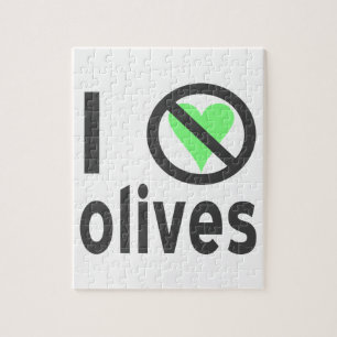 I Hate Olives No Love Jigsaw Puzzle