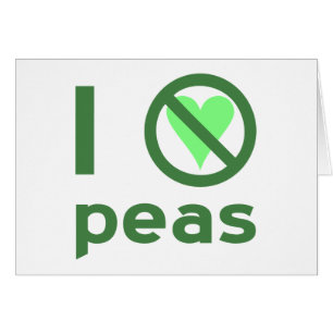 I Hate Peas Green Text