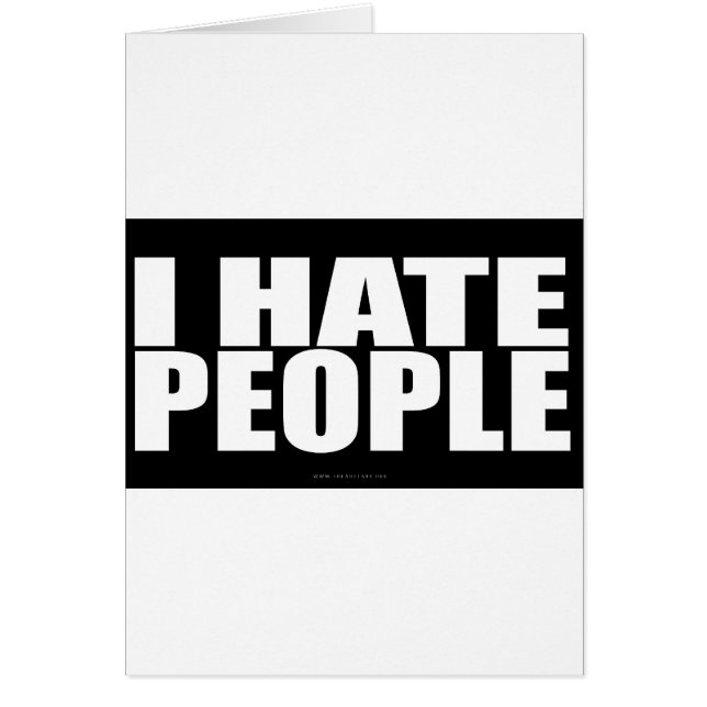 I HATE PEOPLE (Front)
