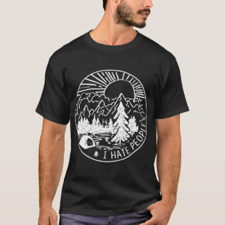 I hate people camp t-shirts