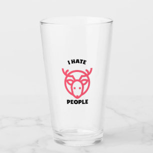 I HATE PEOPLE GLASS