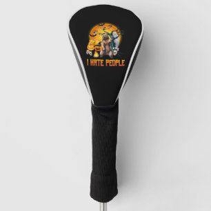 I hate people halloween nightmare t shirt golf head cover