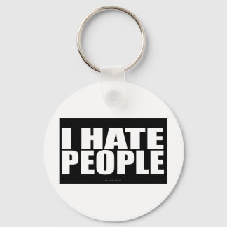 I HATE PEOPLE KEYCHAIN