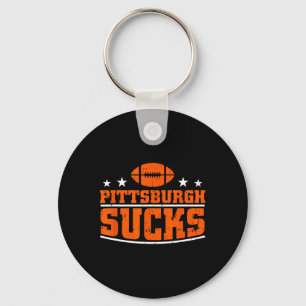I Hate Pittsburgh Design Men Women Funny Pittsburg Keychain