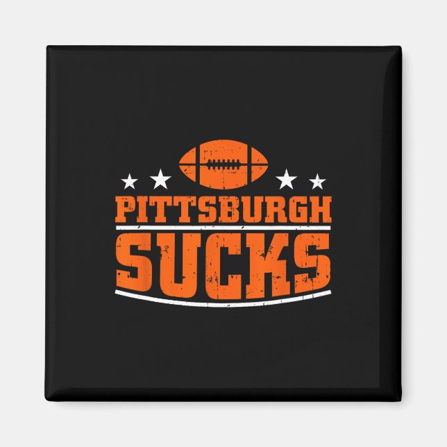 I Hate Pittsburgh Design Men Women Funny Pittsburg Magnet (Front)