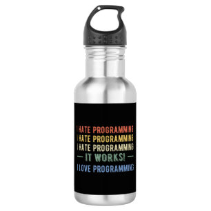 I Hate Programming - Funny Programmer I 532 Ml Water Bottle