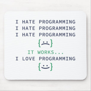 I Hate Programming Mouse Pad