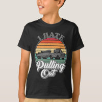 I Hate Pulling Out Retro Boating Fishing Boat Funn