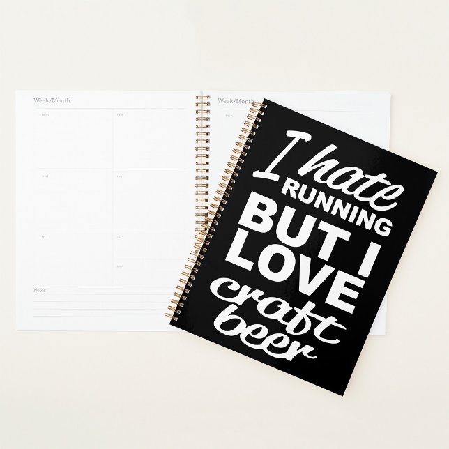 I Hate Running But I Love Craft Beer Planner (Creator Uploaded)