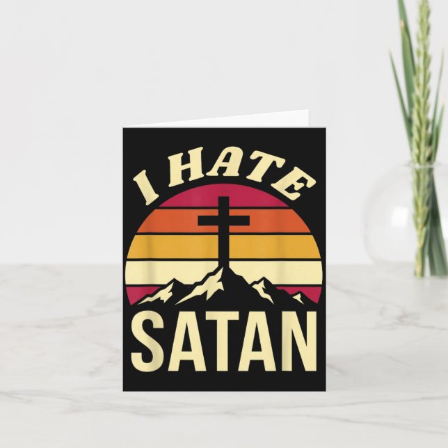 I Hate Satan Card (Front)