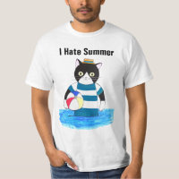 I Hate Summer Grumpy Cat in Swimsuit Hate beach