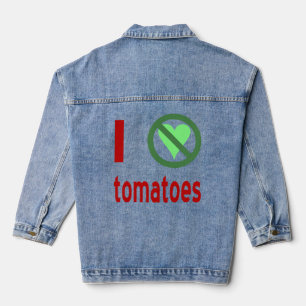 I Hate Tomatoes Denim Jacket