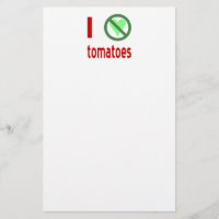 I Hate Tomatoes No Love