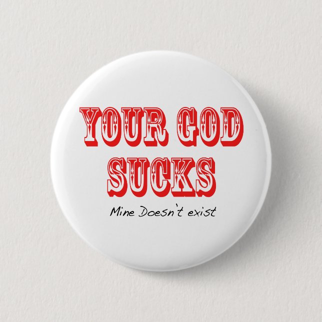 I-Hate-ur-god 2 Inch Round Button (Front)