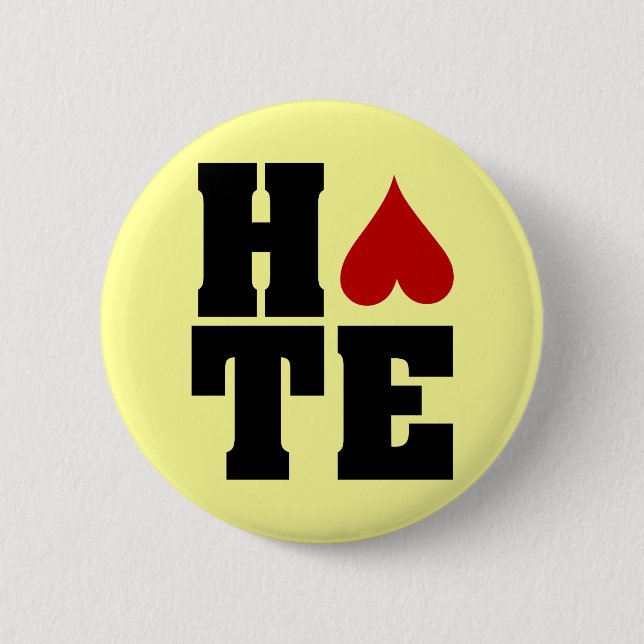 I Hate Valentine's Day 2 Inch Round Button (Front)