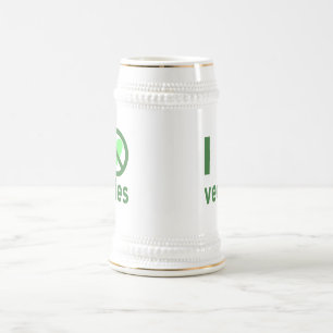 I Hate Veggies No Love Beer Stein