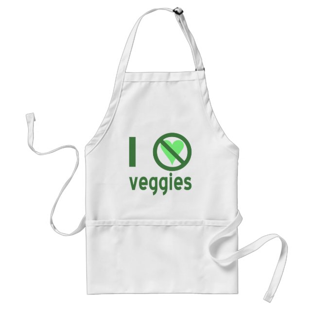I Hate Veggies No Love Standard Apron (Front)